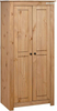 Armario de dos puertas con cajón y barra para colgar para dormitorio, armario para ropa doble con barra para colgar, 31.5'x19.7'x67.5' 