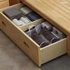 Tamaño de cama Dabul, muebles modernos para el hogar, camas con armazón de madera maciza con almacenamiento