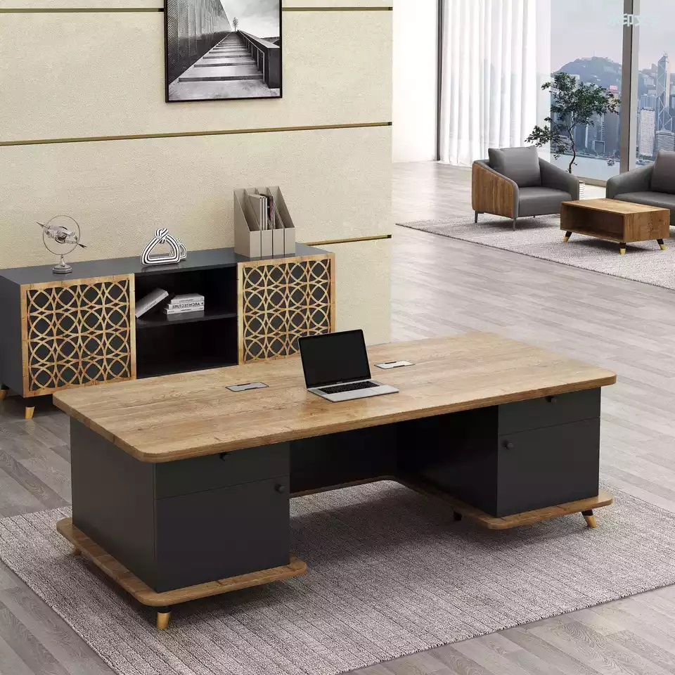 Tablas de madera calientes de la oficina ejecutiva del Ceo del panel del escritorio de los muebles de oficinas de la venta de la fábrica china