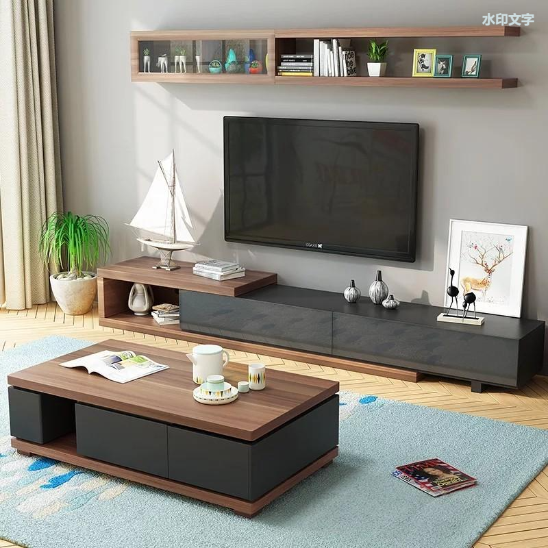 Gran oferta, nuevo diseño, mueble de pared de madera clásico simple, muebles para sala de estar, soporte para TV