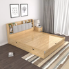 Cama de almacenamiento con elevación hidráulica, marco de madera tamaño queen moderno, con cabecero y cajones, camas de madera, juegos de muebles de dormitorio de diseño