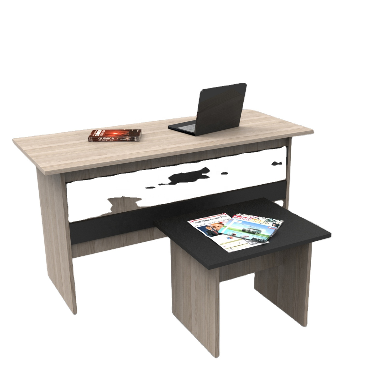 Yurudesign Muebles al por mayor con estructura metálica, juego de muebles de oficina con escritorio, mesa de centro