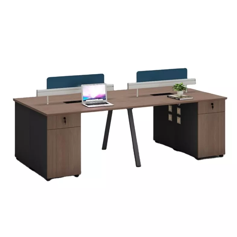 Escritorio de oficina Panel de muebles Escritorio de oficina de madera para el personal