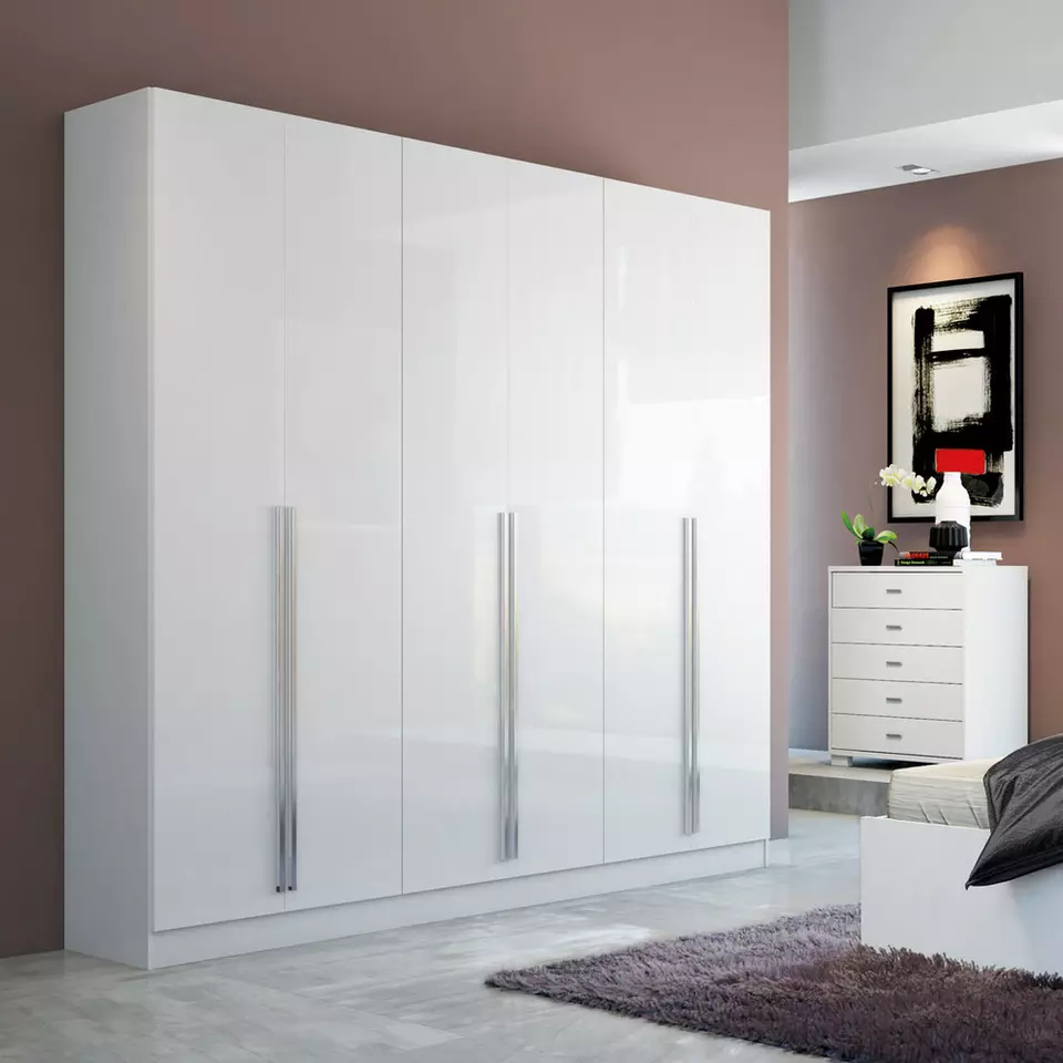 Armario Modular personalizado de Mdf para Hotel, armario de almacenamiento de dormitorio de lujo, muebles de madera, armario blanco moderno, diseños de armarios