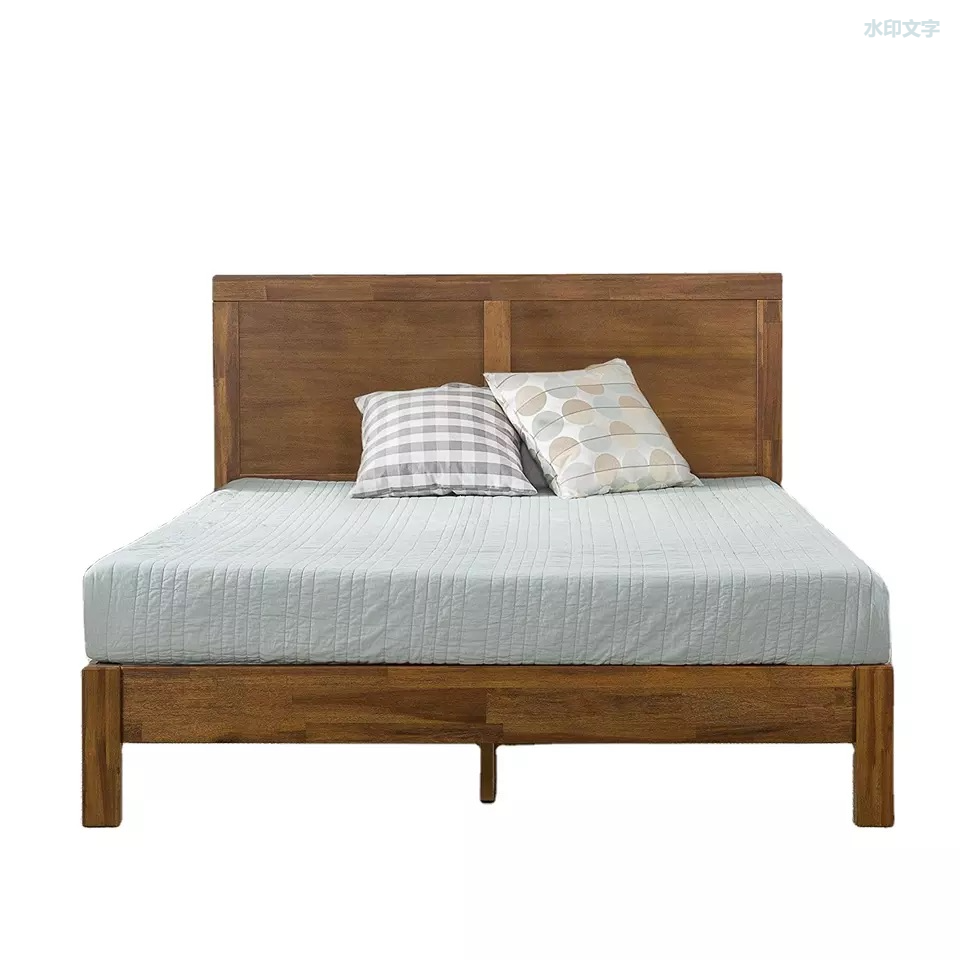 Muebles de dormitorio para el hogar, marco de cama de MDF moderno, cama King de madera