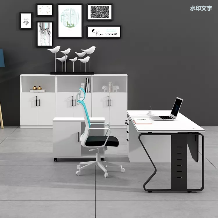 Escritorio blanco de madera moderno de los muebles de oficinas del pequeño hogar del color blanco caliente de la venta